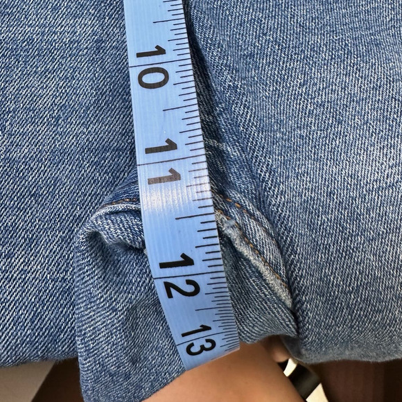 Abercrombie & Fitch Ultra High Rise Ankle Straight Jean Medium Blue Women 29s - Picture 7 of 9